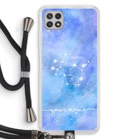 Sterrenbeeld - Licht: Samsung Galaxy A22 4G Transparant Hoesje met koord