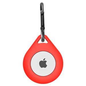 Apple AirTag Silicone Druppel Sleutelhanger - Rood
