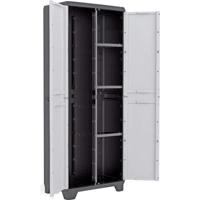 KIS Lineary Utility Storage Cabinet - 68 x 39 x 173 cm - Zwart en grijs