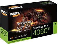 Inno3D N406T2-16D6X-178055N videokaart NVIDIA GeForce RTX 4060 Ti 16 GB GDDR6 - thumbnail