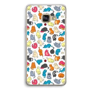 Kleurrijke katten: Samsung Galaxy A3 (2016) Transparant Hoesje