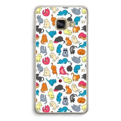Kleurrijke katten: Samsung Galaxy A3 (2016) Transparant Hoesje