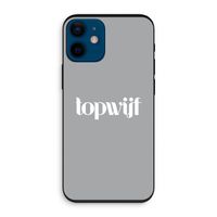 Topwijf Grijs Wit: iPhone 12 mini Biologisch afbreekbaar hoesje