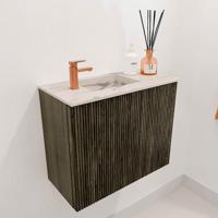 Toiletmeubel Mondiaz Joya Dlux | 50 cm | Meubelkleur Shadow | Faye wastafel Nata Wasbak Links | 1 kraangat