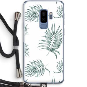 Simple leaves: Samsung Galaxy S9 Plus Transparant Hoesje met koord