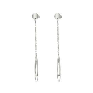Kalli Hang Oorbellen Rondje en Druppels Zilver