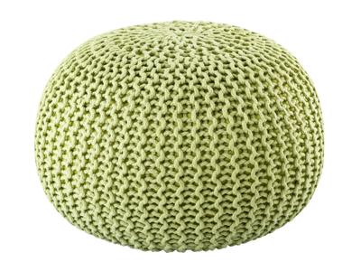 Amelia - pouf - groen - gerecycled kunststof - ø55cm