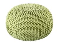 Amelia - pouf - groen - gerecycled kunststof - ø55cm