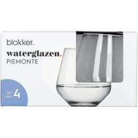 Blokker Piemonte waterglazen - set van 4 - 47cl