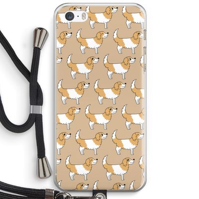 Doggy: iPhone 5 / 5S / SE Transparant Hoesje met koord