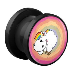 Tunnel met Chubby Unicorn Design Acryl Tunnels & Plugs