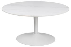 Salontafel Laurens Wit Keramiek Ø90cm - Giga Living