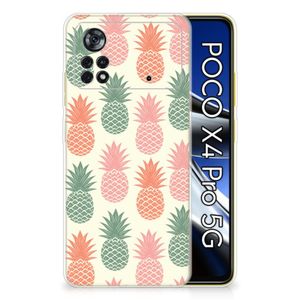 Xiaomi Poco X4 Pro 5G Siliconen Case Ananas