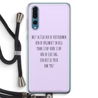 Zelfvertrouwen: Huawei P20 Pro Transparant Hoesje met koord