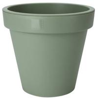 Pro Garden Plantenpot|bloempot - Tuin - kunststof - groen - D20 cm