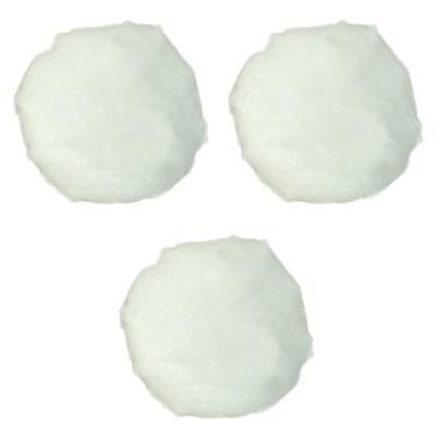 Carnaval verkleed Konijnen/hazen staart - 3x - wit - verkleedaccessoires - dierenpak