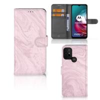 Motorola Moto G10 | G20 | G30 | Bookcase | Marble Pink - Origineel Cadeau Vriendin Motorola Moto G10 | G20 | G30 | Bookcase | Marble Pink - Origineel Cadeau Vriendin