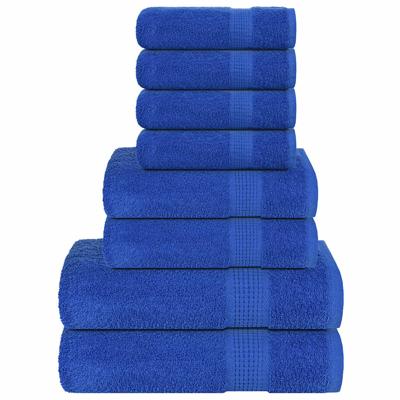VidaXL 8-delige handdoekenset 360 g/m² 100% katoen blauw