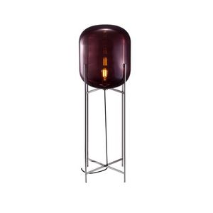 Pulpo Oda Large Vloerlamp - Aubergine - Chroom