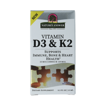 Vitamine D3 en K2 druppels 15 Milliliter Vitamine D3 en K2 druppels 15 Milliliter