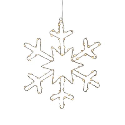 Konstsmide 1803-993 Deurkrans met verlichting Ster Barnsteen LED Zilver Energielabel: G (A - G)