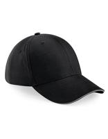 Beechfield CB20 Athleisure 6 Panel Cap - Black/Graphite Grey - One Size