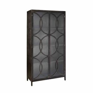 Tower Living Opbergkast 'Stelvio' 2-deurs, kleur Gun Metal