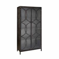 Tower Living Opbergkast 'Stelvio' 2-deurs, kleur Gun Metal