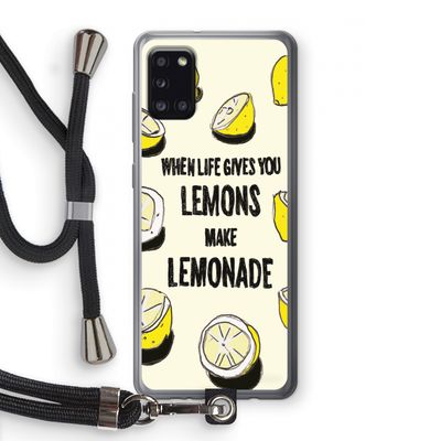 Lemonade: Samsung Galaxy A31 Transparant Hoesje met koord