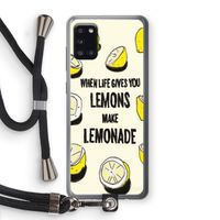 Lemonade: Samsung Galaxy A31 Transparant Hoesje met koord