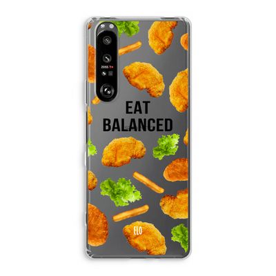 Eat Balanced: Sony Xperia 1 III Transparant Hoesje