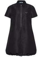 Prada robe évasée à coupe courte - Noir