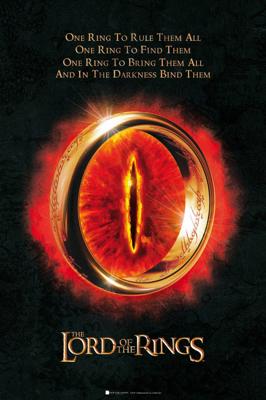 Poster Lord of the Rings The One Ring 61x91,5cm