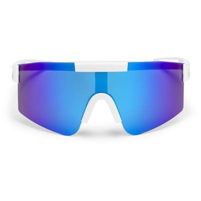 CHPO bril luca white/blue mirror
