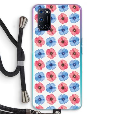 Klaproosjes: Oppo A52 Transparant Hoesje met koord