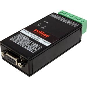 ROLINE Converter RS232 to RS422/485, with Isolation, for DIN Rail Zwart