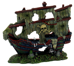 Superfish Scheepswrak M - Realistisch Piratenschip Decoratie voor Aquariums 120x8cm