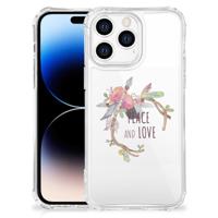 Apple iPhone 14 Pro Max Stevig | Bumper Hoesje | Boho Text