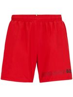 BOSS short de bain à logo imprimé - Rouge