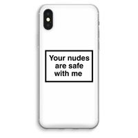 Safe with me: iPhone XS Max Transparant Hoesje