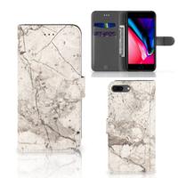 Apple iPhone 7 Plus | 8 Plus | Bookcase | Marmer Beige