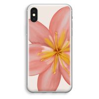 Pink Ellila Flower: iPhone X Transparant Hoesje