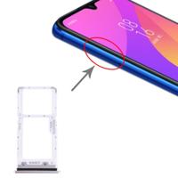 SIM-kaart lade + SIM-kaart lade/micro SD-kaart lade voor Xiaomi mi CC9 (zilver)