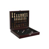 Set van Wijn Accessoires Home ESPRIT Bruin Hout MDF 24 x 19 x 5 cm