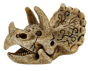 Superfish Skull Triceratops S - Duurzame Aquarium Decoratie en Schuilplaats, Geschikt voor Zoet- en Zoutwater