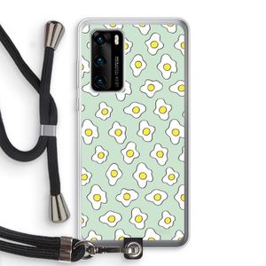 Spiegeleitjes: Huawei P40 Transparant Hoesje met koord