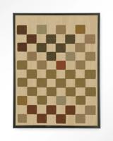 Urban Cotton Wandkleed 'Cuba' 80 x 110cm in Floating Frame - black