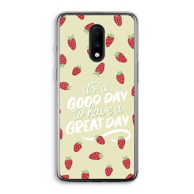 Don't forget to have a great day: OnePlus 7 Transparant Hoesje
