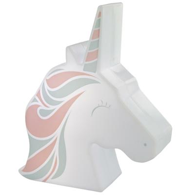 Home Deco Kids Nachtlampje - Unicorn met muurprojectie - aan/uit knop - 16 cm