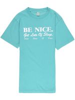 Sporty & Rich t-shirt en coton à slogan imprimé - Bleu